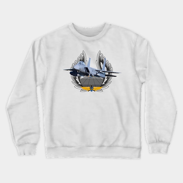 F-15 Eagle Crewneck Sweatshirt by sibosssr